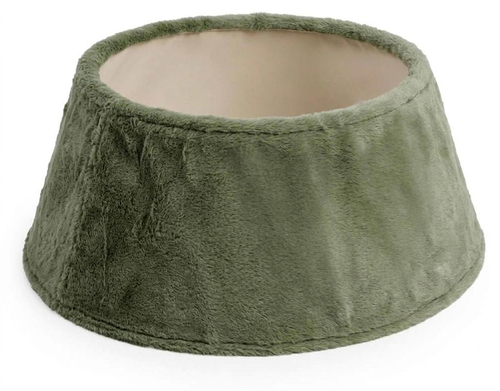 Weihnachtsbaumrock 56 x 25 cm aus Plüsch Stoff - grün - Produktbild 