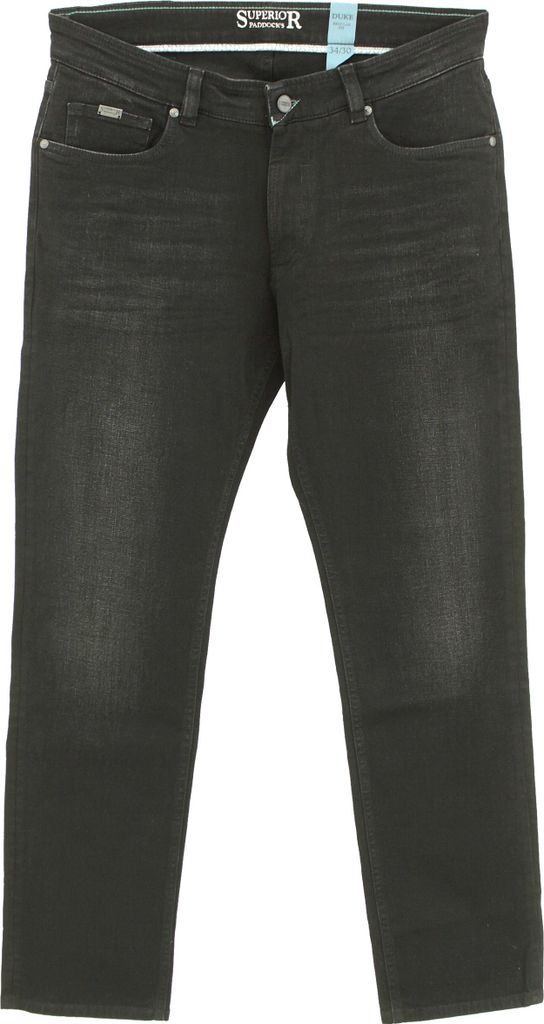 29889 Paddocks, Duke, Herren Jeans Hose, Stretchdenim, black used, W 40 L 34
