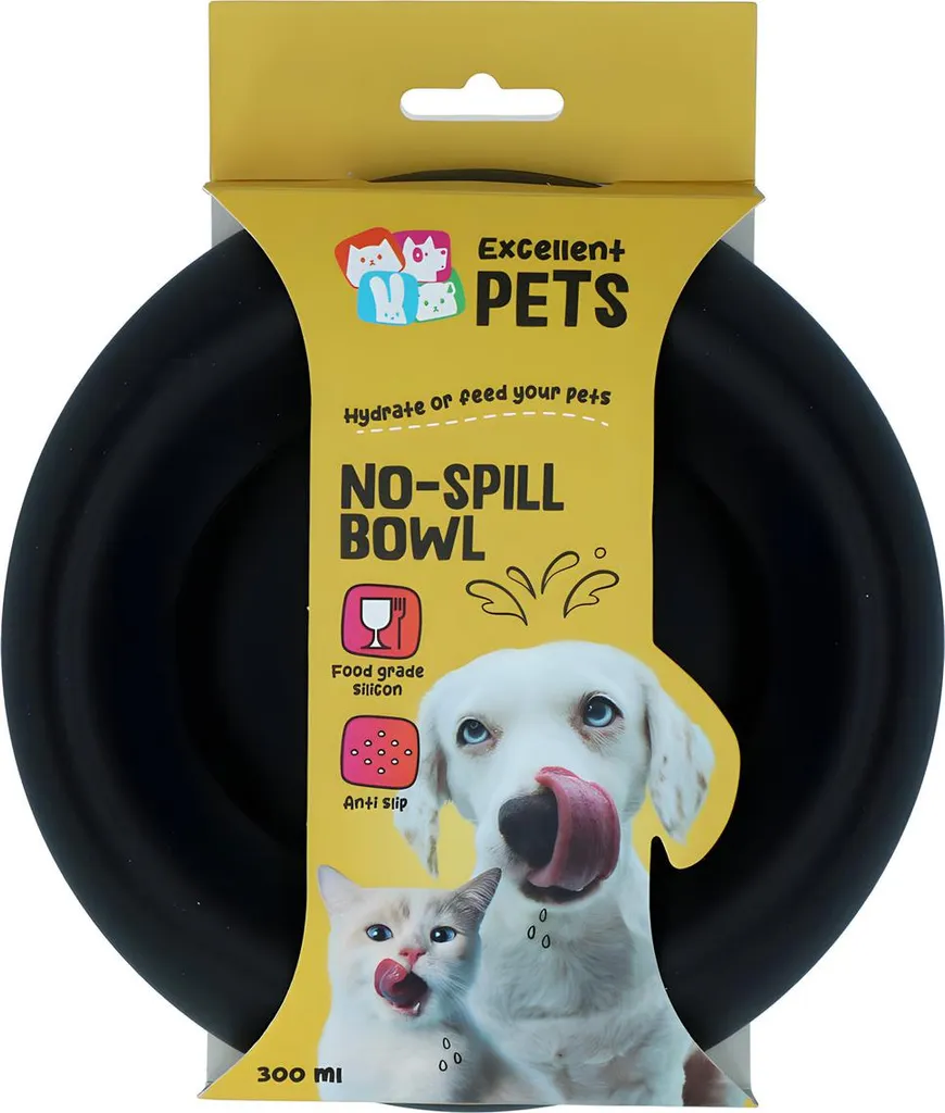Ciotola Antigoccia Excellent Pets S Antracite - Soluzione No-Spill