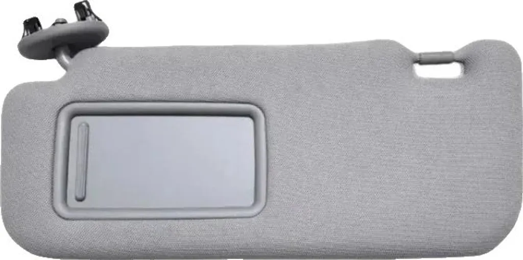 Pare-soleil gris gauche avec miroir pour voitures compactes et berlines