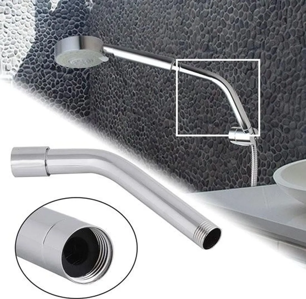 Rallonge de douche chrome pour augmenter la hauteur - Solution jet d'eau - 3