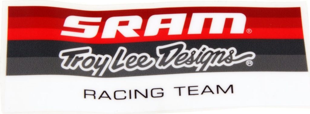 Troy Lee Designs Aufkleber SRAM Racing Block Sticker, Rot Weiß