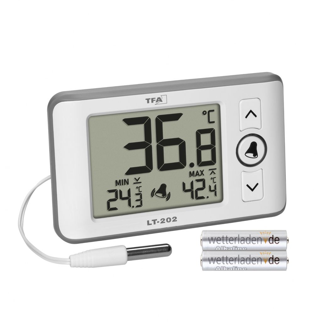 TFA 30.1052.02 LT 202 Digitales Profi-Thermometer mit Kabelfühler HACCP EN 13485 hohe Genauigkeit