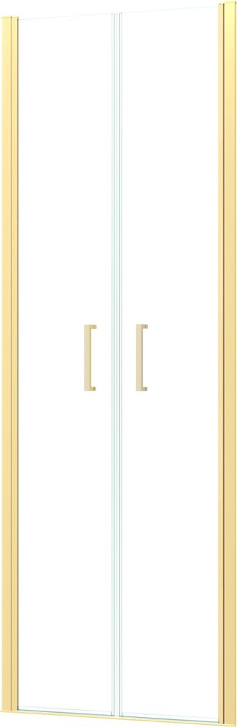 Porte de Douche Double Battant 80x200cm - Verre Trempé Image du produit 