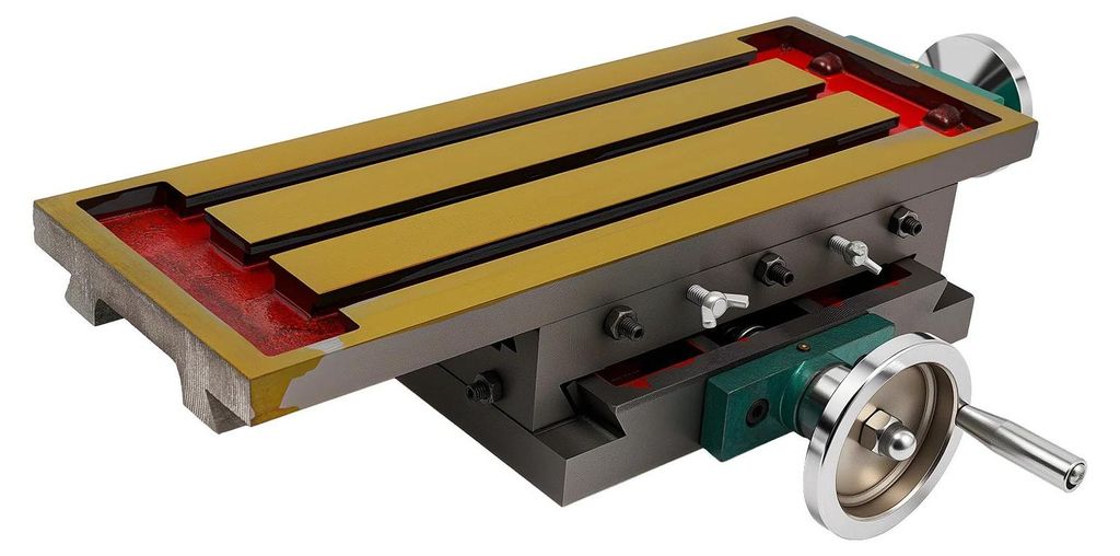 Frästisch - Kreuztisch - T-Nuten - XY-Achsenverstellung - Großer Verfahrweg - Für Mini-Fräsmaschine - Werkstückspannung