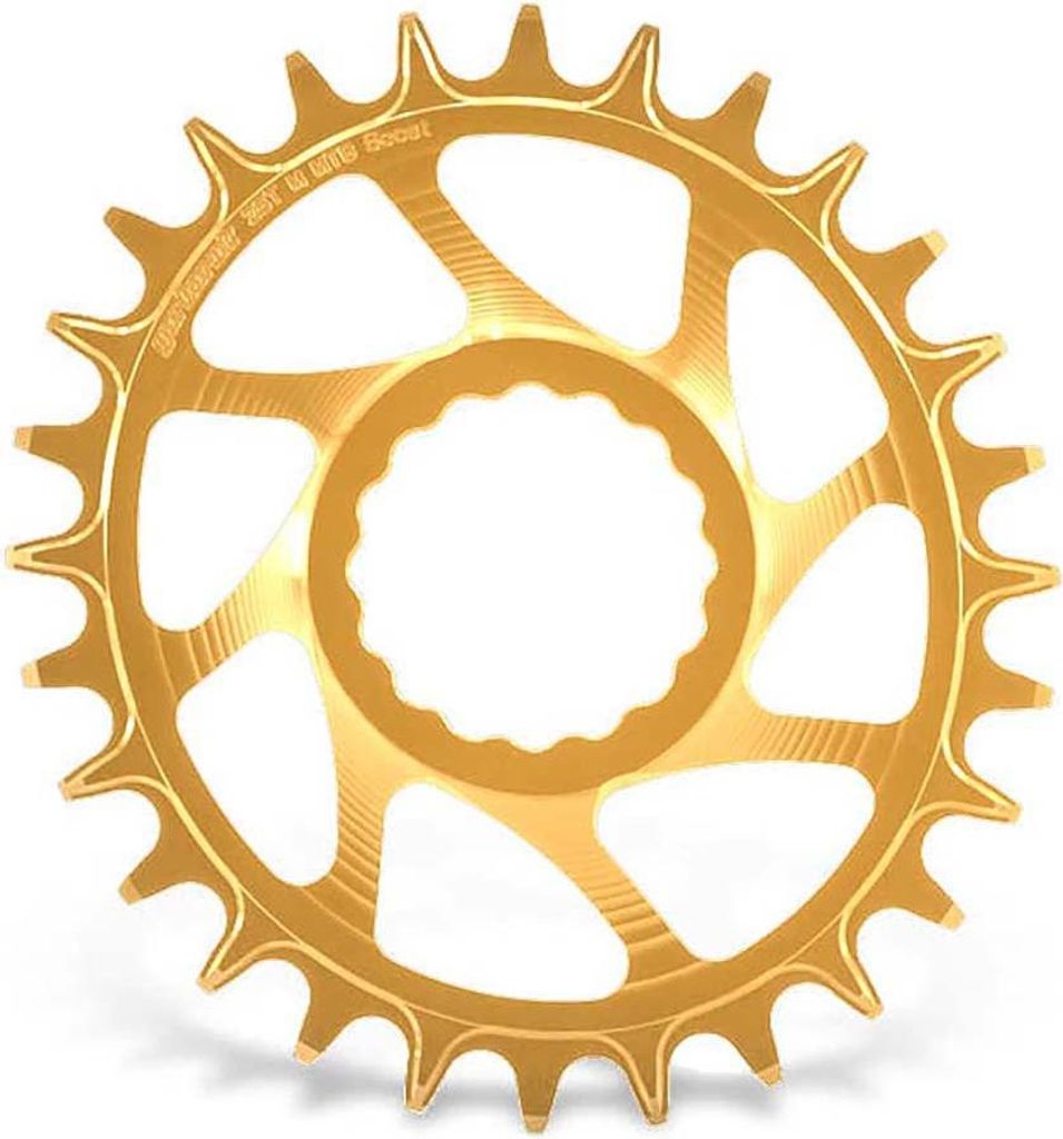 Garbaruk Race Face Cinch Boost Ovales Kettenblatt Golden 32t Golden 32t