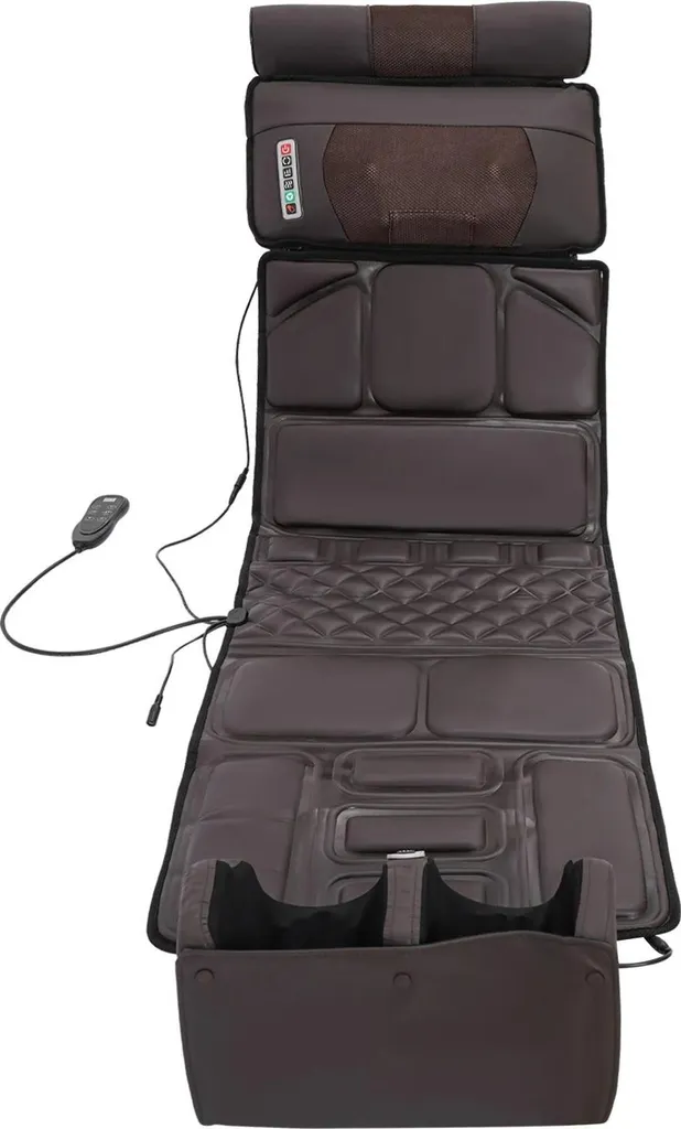 Masseur électrique 36 têtes rotatives - Coussin de massage Shiatsu Brun