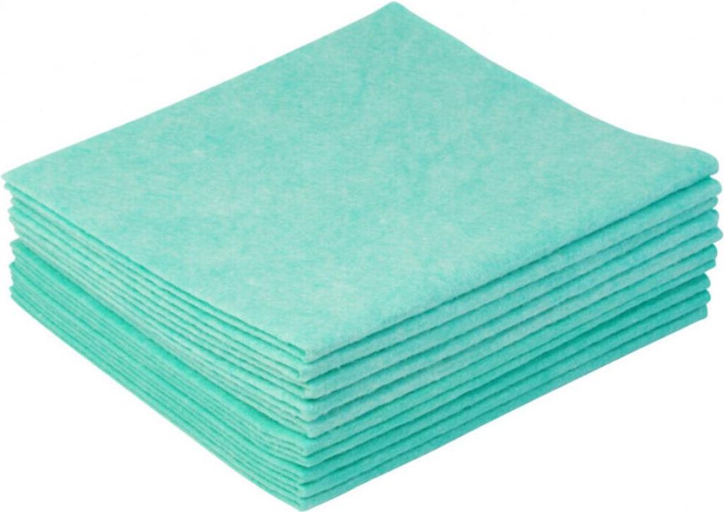 MEIKO 220002143 Thermovliestuch - 38 x 40 cm, glatt, grün, 10 Stück