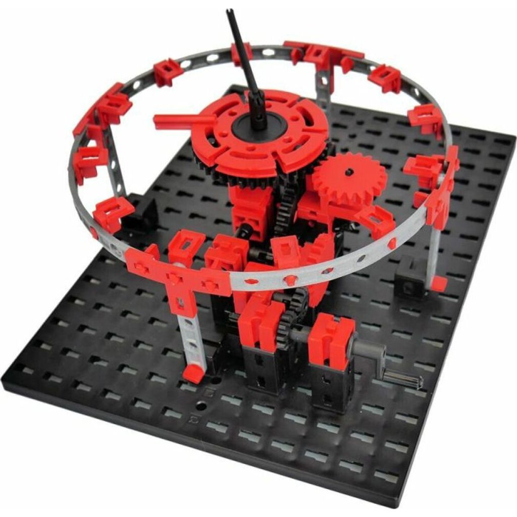 fischertechnik 569020 PROFI Mechanics - Baukasten für Kinder ab 8 Jahre, Experimentierbausatz mit 12 Modellen zur Erkundung der Mechanik, Rot