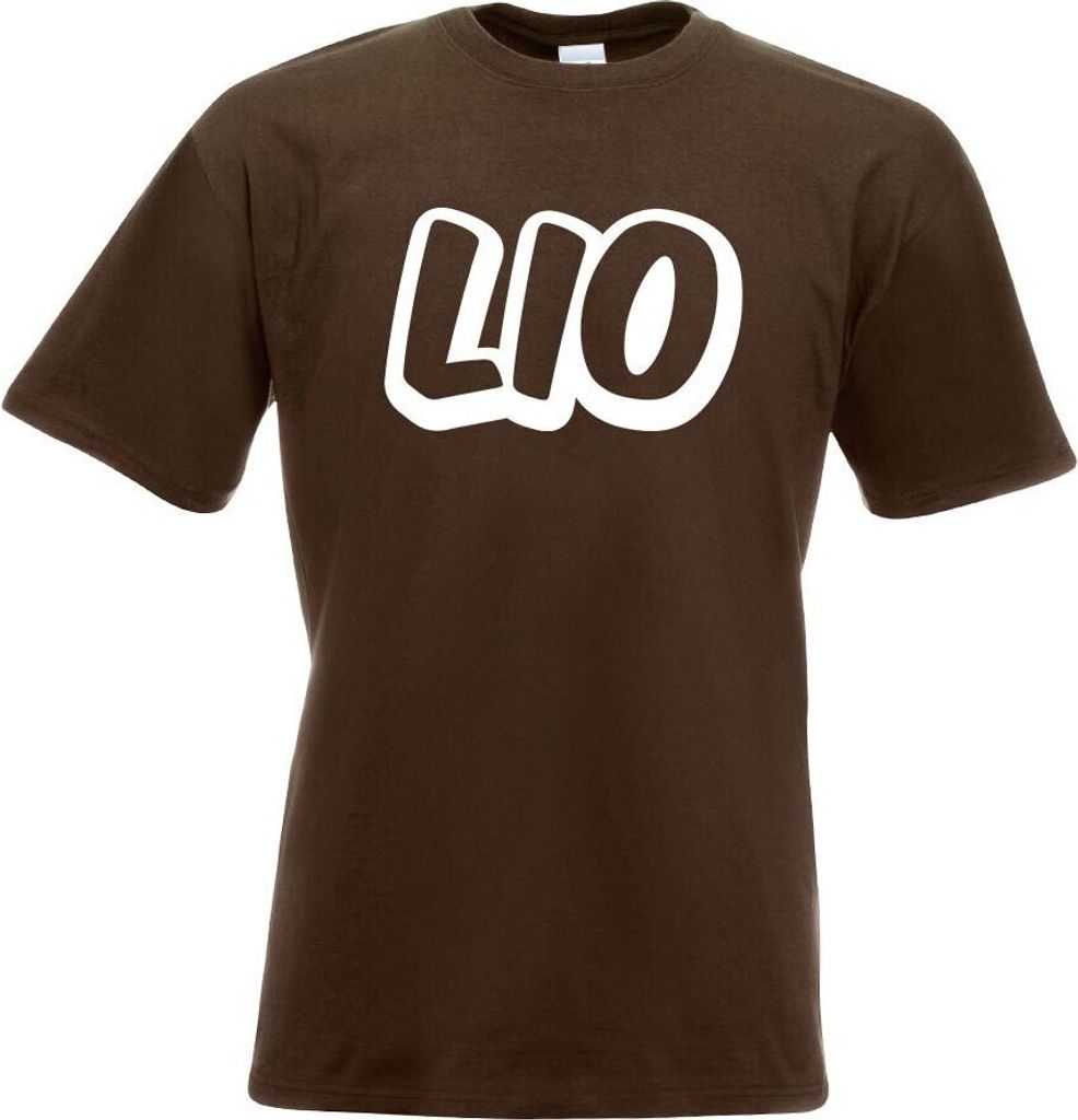 Kiwistar - T-Shirt - Chocolate - Lio Vorname Jungen Motiv Bedruckt Funshirt Design Print - mit Motiv Bedruckt - Funshirt Design - Sport - Freizeit ...