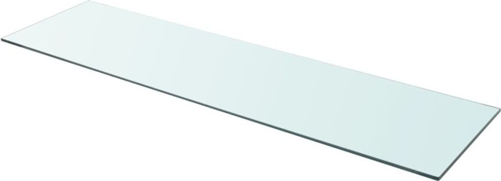 The Living Store Regalboden Glas Transparent 110 cm x 30 cm