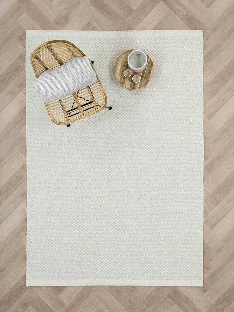 Tapis laine Angelo ivoire 140x200 - Solution sol froid et isolation