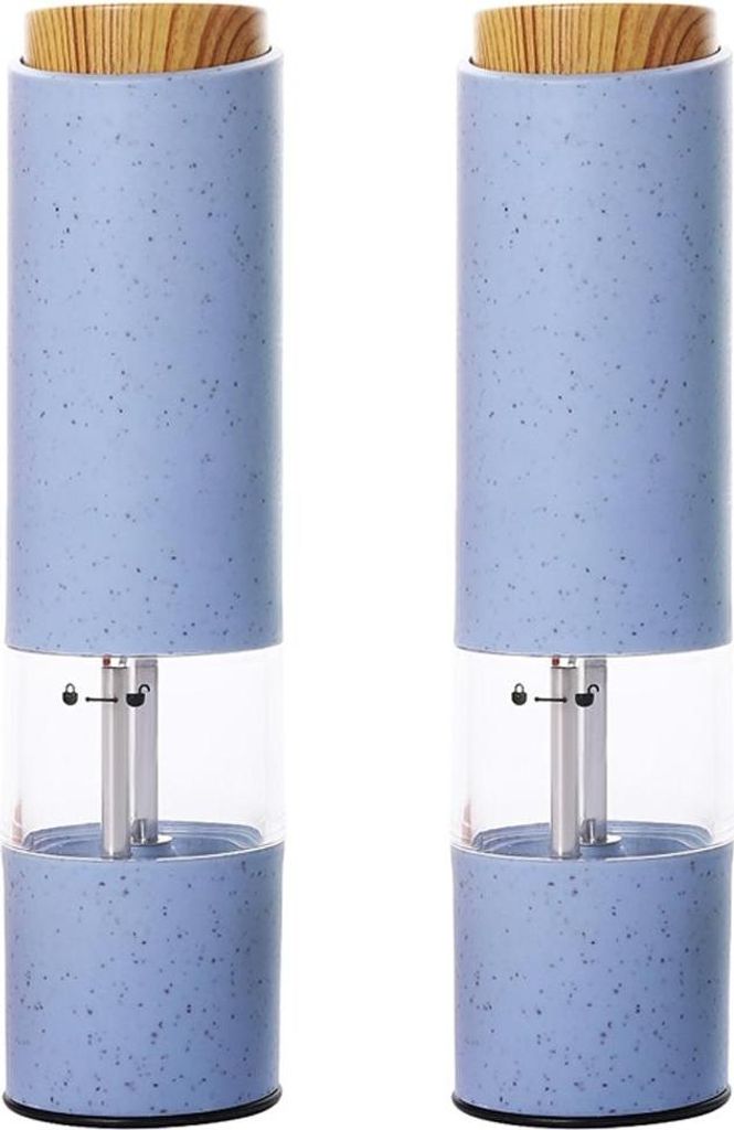 Elektrische Pfeffermühle Automatische Salzmühle Weizenfasermaterial Einhandbetriebene Mühle