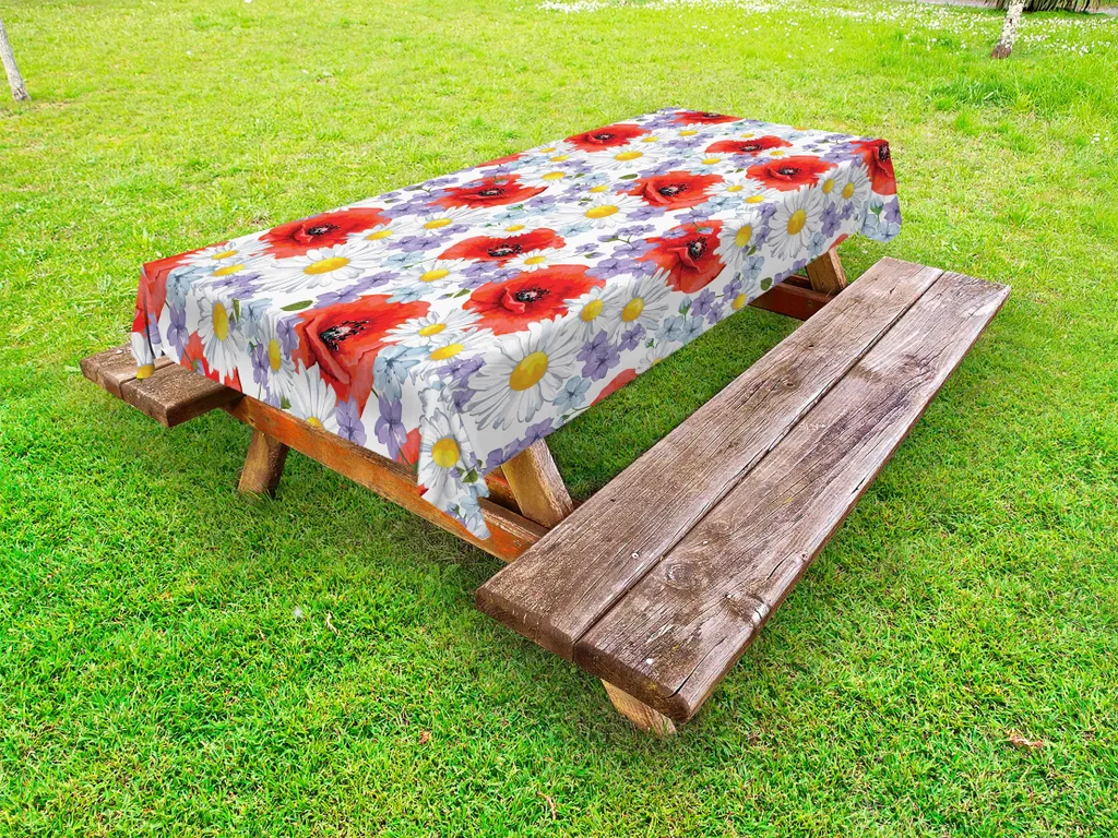 Tovaglia Floreale Moderna ABAKUHAUS 145x305 | Grafica Estiva Chic
