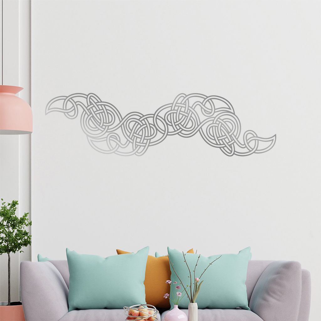 keltischer Knoten - Knotenmuster Wandtattoo in 6 Größen - Wandaufkleber Wall Sticker - Dekoration, Küche, Wohnzimmer, Schlafzimmer, Badezimmer