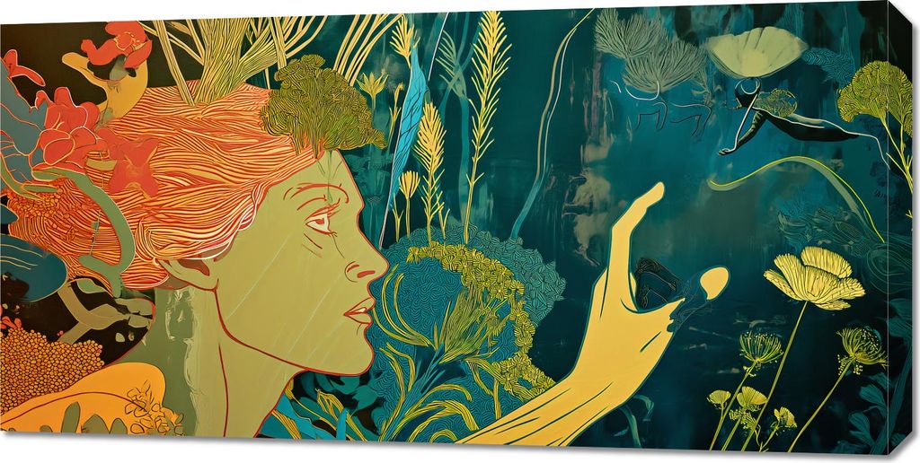 Bild 100x50cm Aufruf an Flora