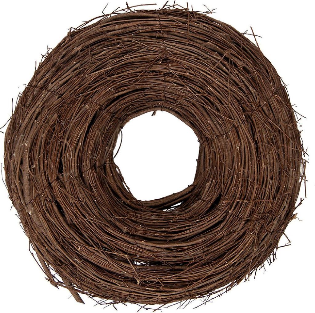 Deko-Kranz aus Naturrattan Braun Ø 30x10 cm