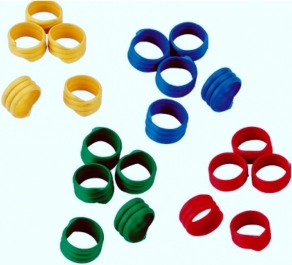 Hühnerfußringe Hühnerringe Spiralringe 16 mm 80er Pack Produktbild 