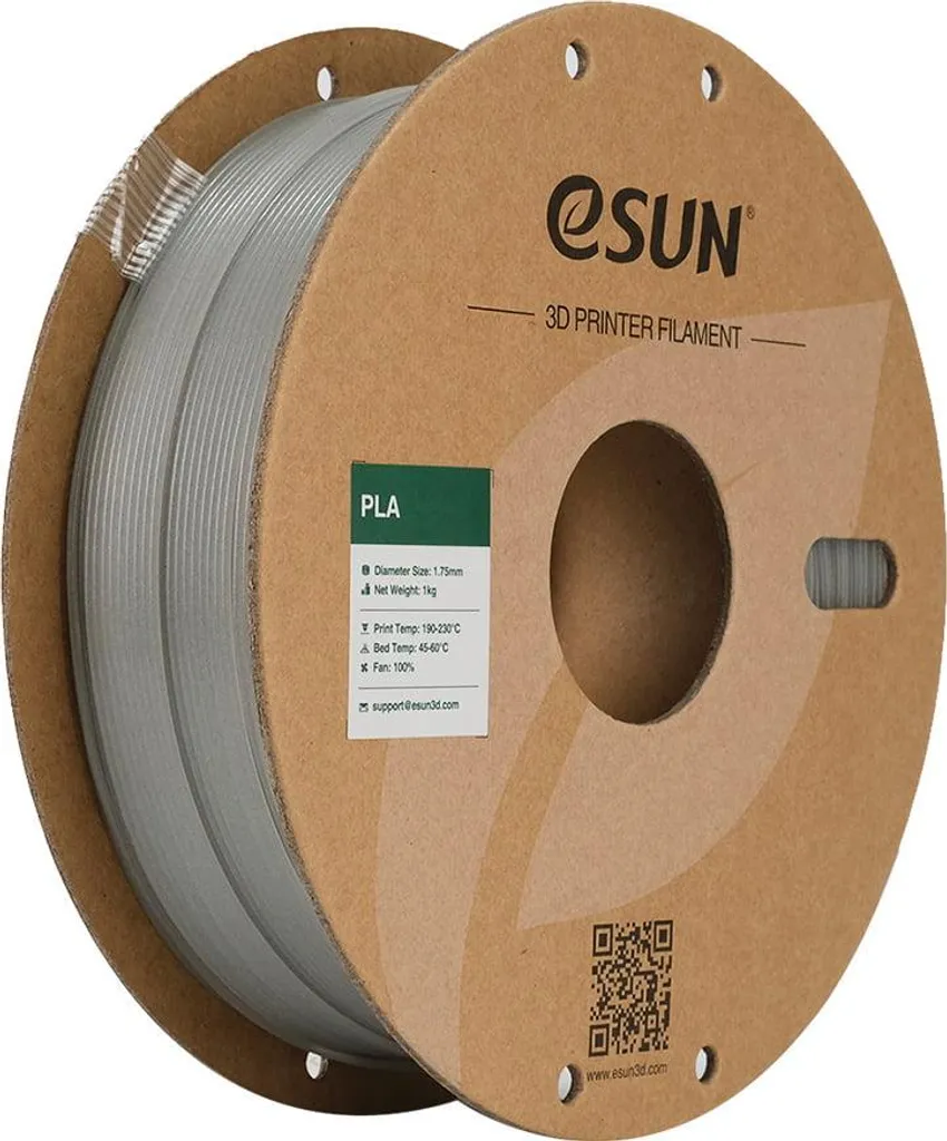 Filament PLA phosphorescent eSun bleu haute précision pour effet de nuit