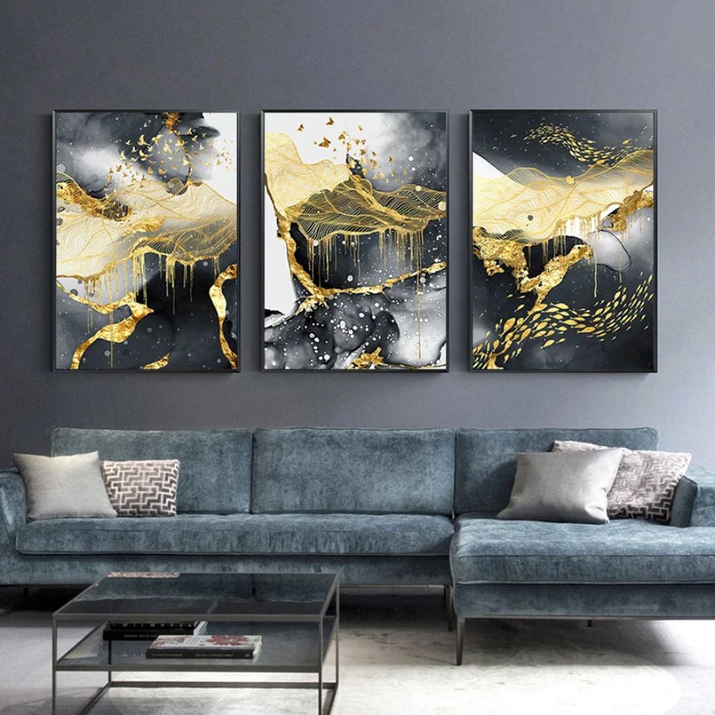 TPFLiving Kunstdruck LW-12 (OHNE RAHMEN) Poster - Leinwand - Wandbild - Hochauflösender Giclée-Druck, langlebig und hochwertig - Abstrakte Motive...