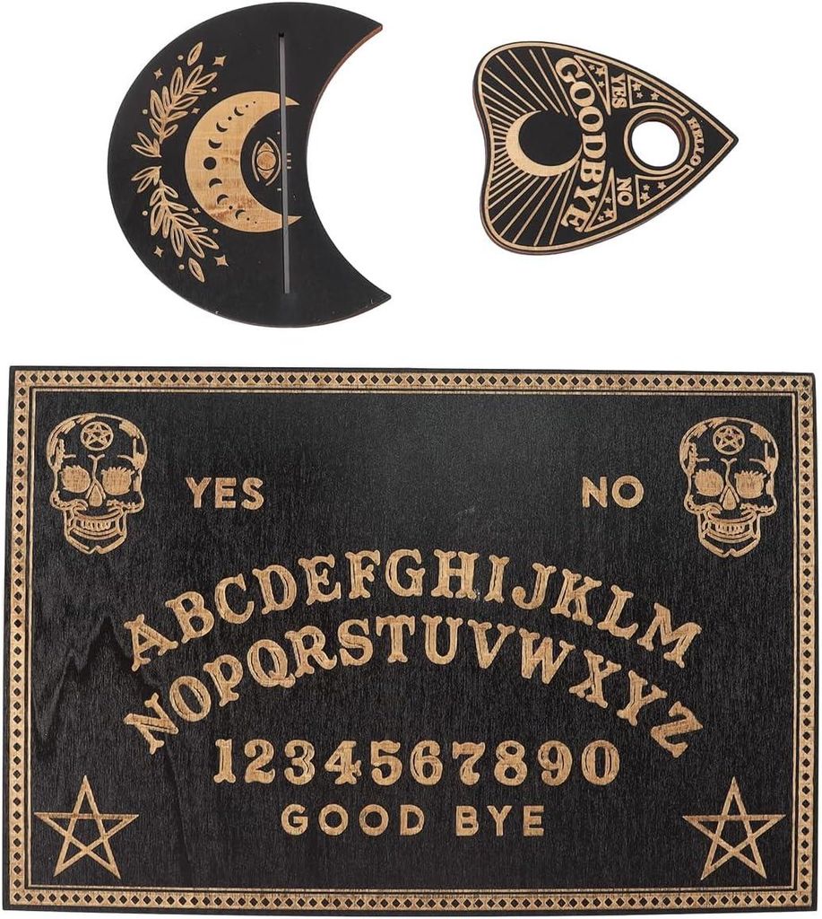 Dřevěná sada Ouija – klasická deska pro komunikaci s duchy, Obrázek produktu 