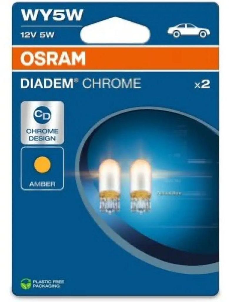 Żarówka Diadem Chrome Wy5W 12V/5W W2,1X9,5D (Całoszklana) Zdjęcie produktu 