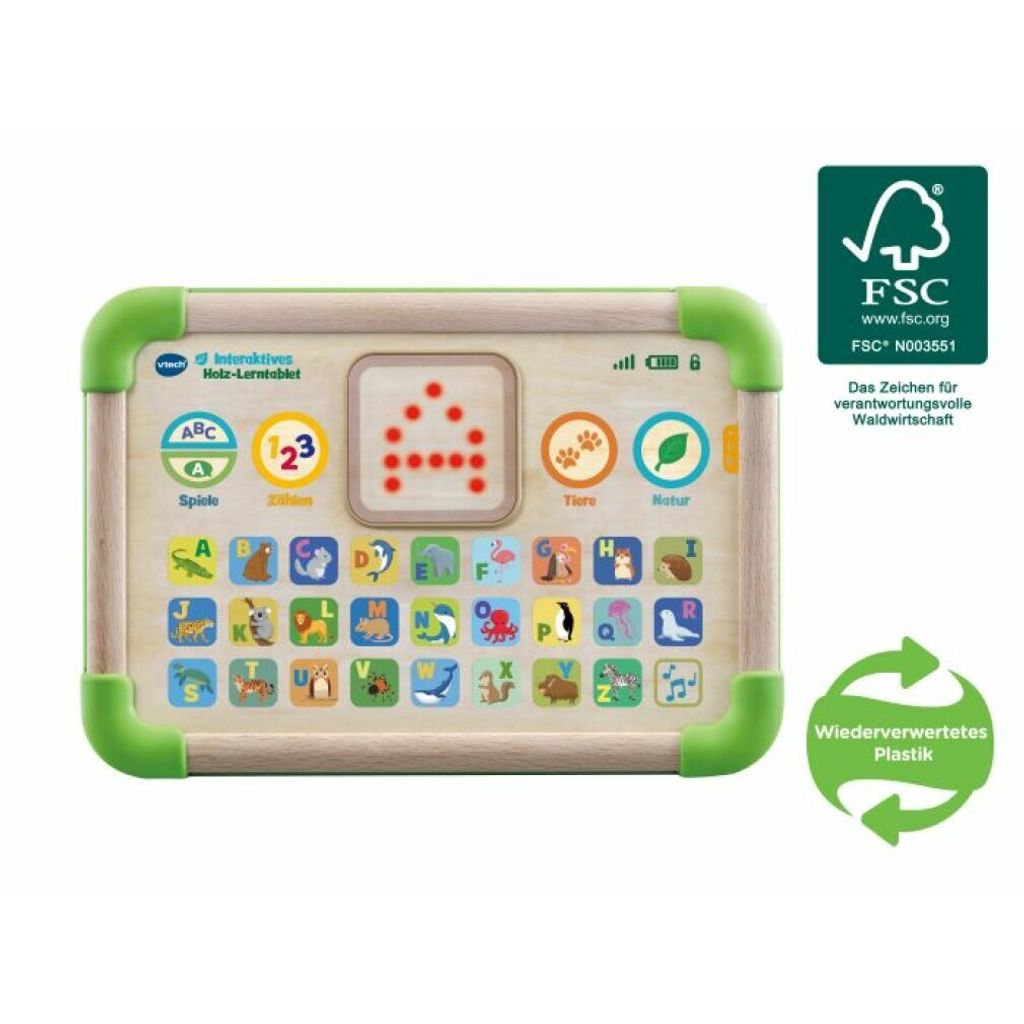vtech Vtech 80-613504 Interaktives Holz-Lerntablet