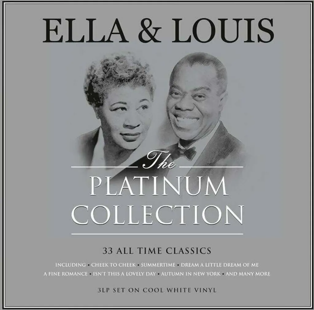 Vinyle Blanc Ella Fitzgerald Armstrong Platinum Collection 3 LP Jazz