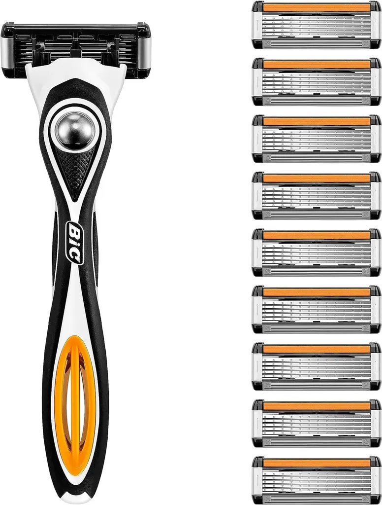 Rasoir rechargeable BIC Hybrid 5 Flex et pack de 10 recharges homme