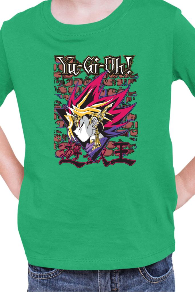 Kinder T-Shirt Japan Manga Anime Comics Yu Gi 024, / Grün