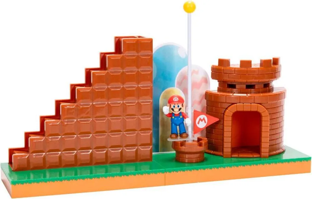 Coffret Super Mario Bros Level End avec Figurines et Accessoires de Jeu