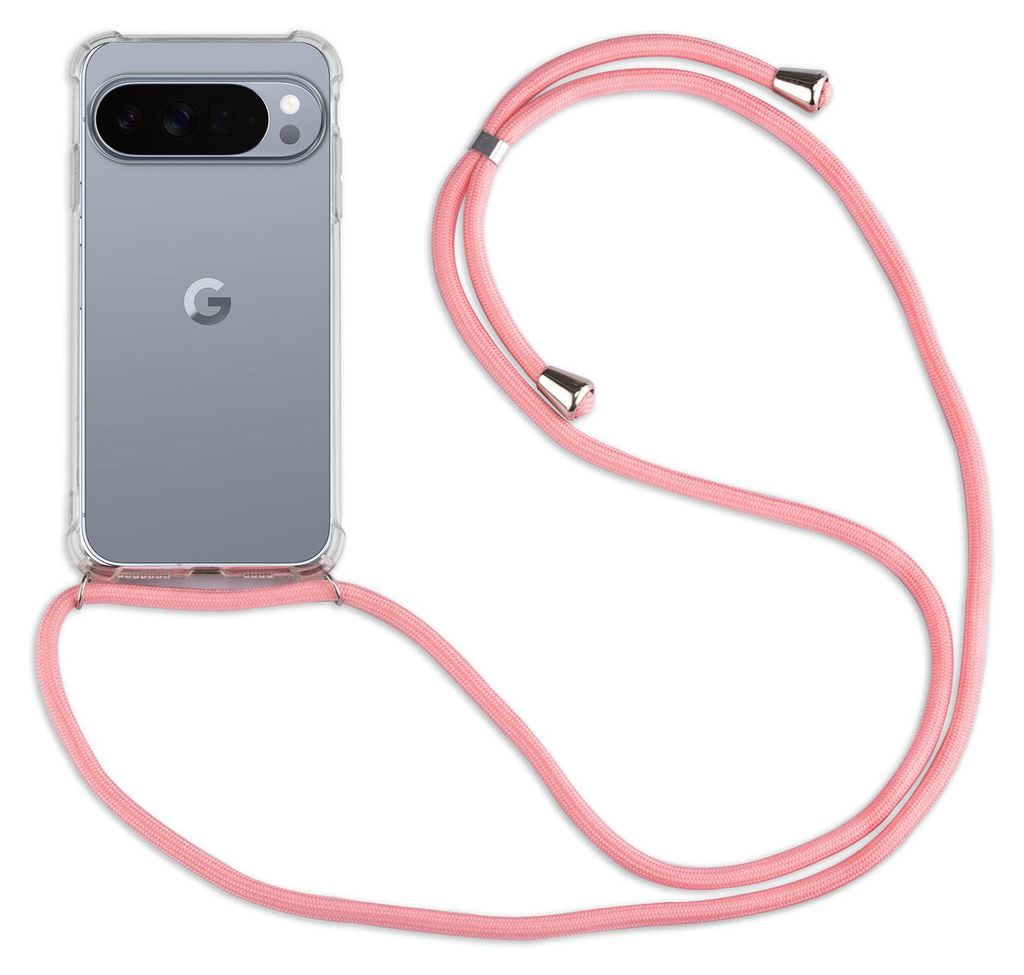 Handykette für Google Pixel 10 Pro XL Handyhülle mit Band Hülle Kordel in Rosa