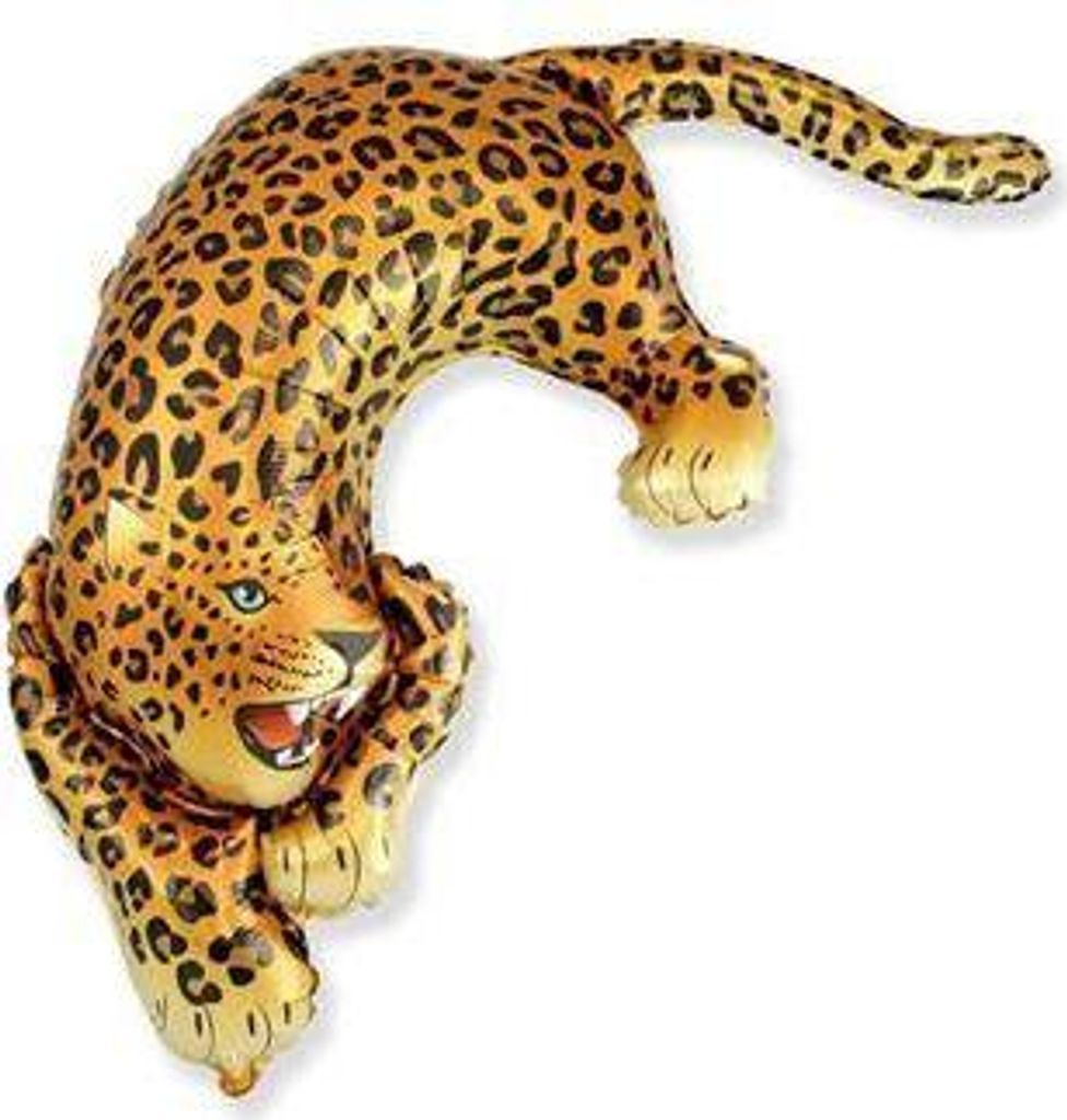 Pallone in foil con leopardo selvatico 60 cm Immagine del prodotto 
