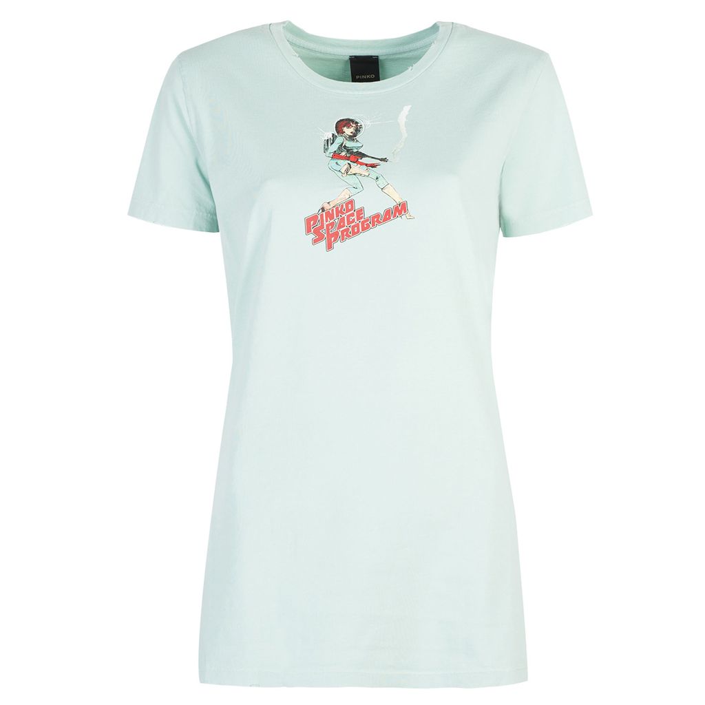 Pinko T-shirt "Oroscopo" - 1N12FB Y5XD | Oroscopo - Blau- Größe: XS(EU)