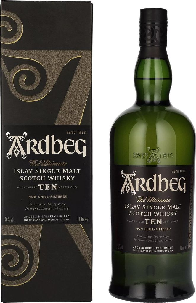 Ardbeg 10 ans Islay Whisky 46% 1,0l Image du produit 