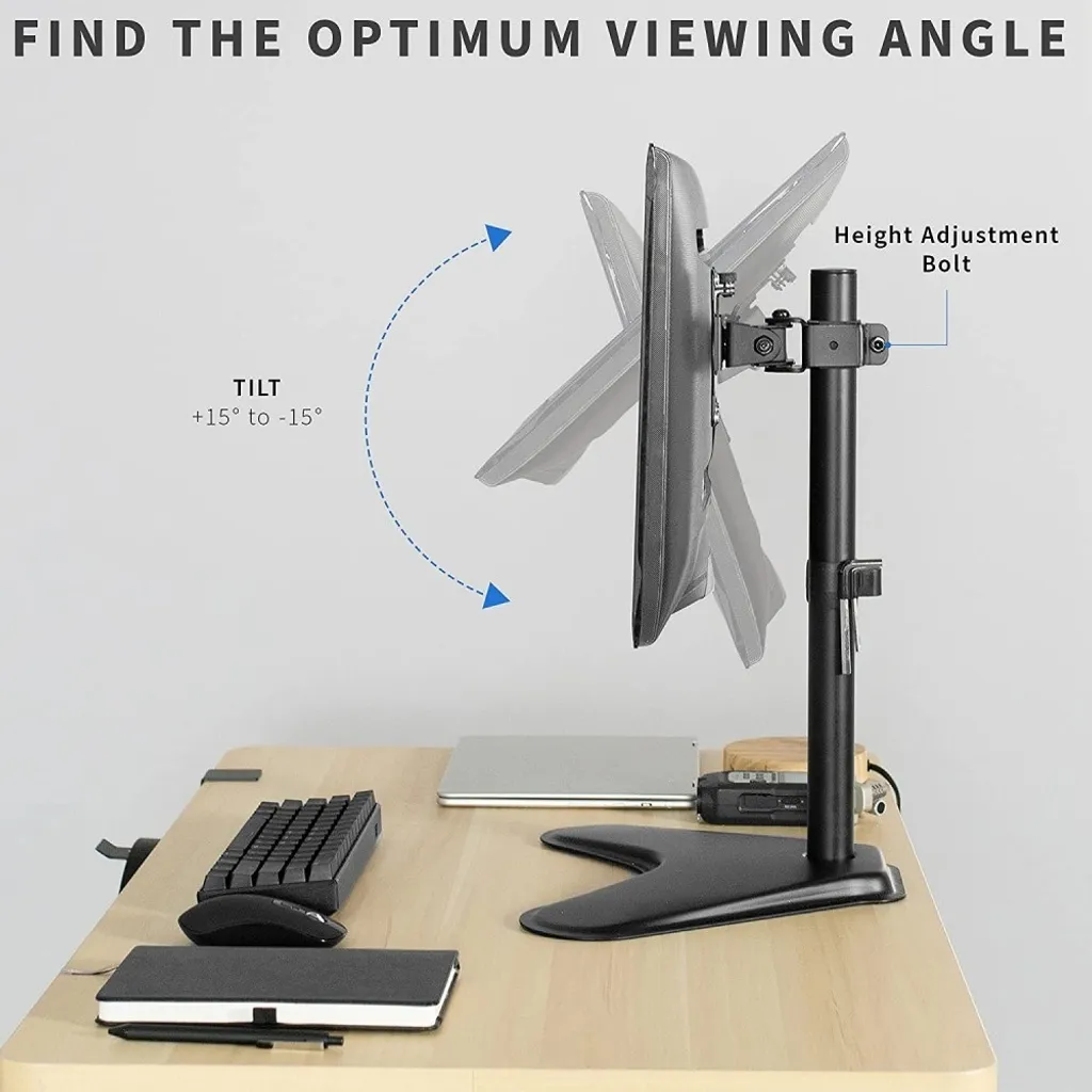 Support Écran PC sans Perçage pour Libérer de l'Espace sur Bureau - 8