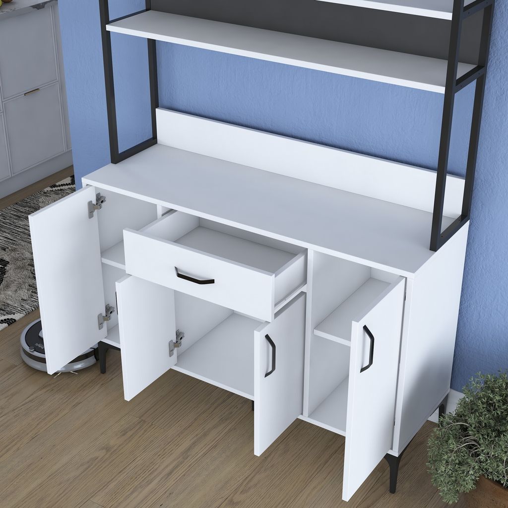 Skye Decor, JE130 - 2987, víceúčelová skříň, bílá, 100 % Obrázek produktu 5