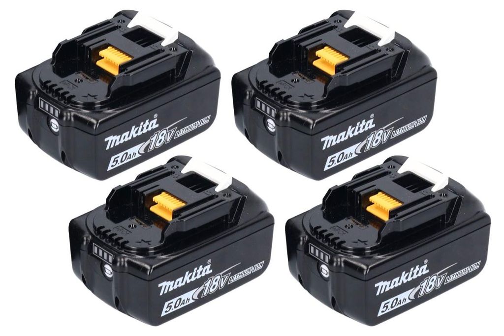 Batteria Makita 4x BL 1850 B 18 V 5,0 Ah / 5000 mAh Li-Ion Immagine del prodotto 