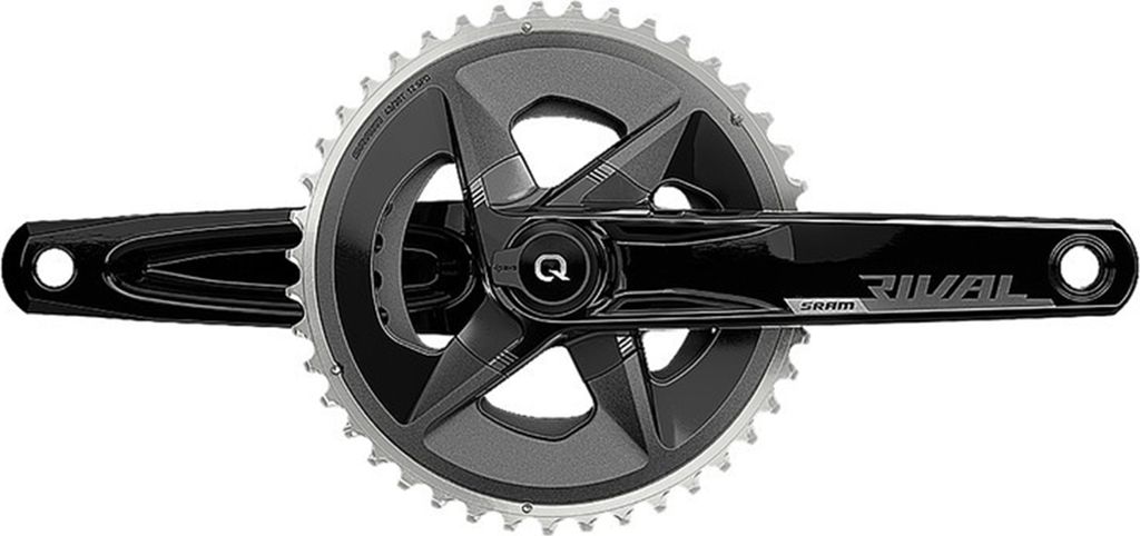 SRAM Kurbelgarnitur Quarq Rival AXS Wide 172,5 mm 43-30T - präziser Powermete...