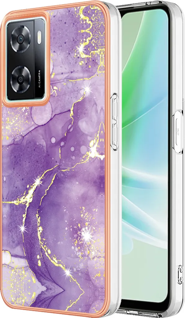 Cover Slim OnePlus Nord N300 Purple Marble: TPU Flessibile Chic