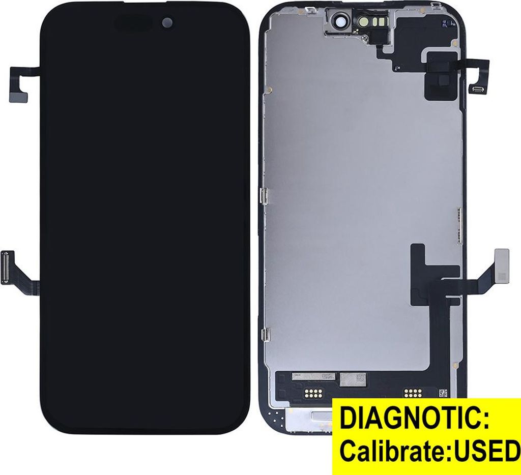 Original Pulled Super Retina XDR OLED HDR10 Display Touchscreen Bildschirm Schwarz für Apple iPhone 15 A3090, A2846 & Werkzeug