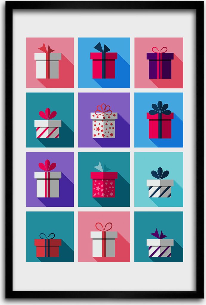 Bild - Bilderrahmen - 40 cm x 60 cm - MDF - Rahmen - Wandkunst - Geschenke
