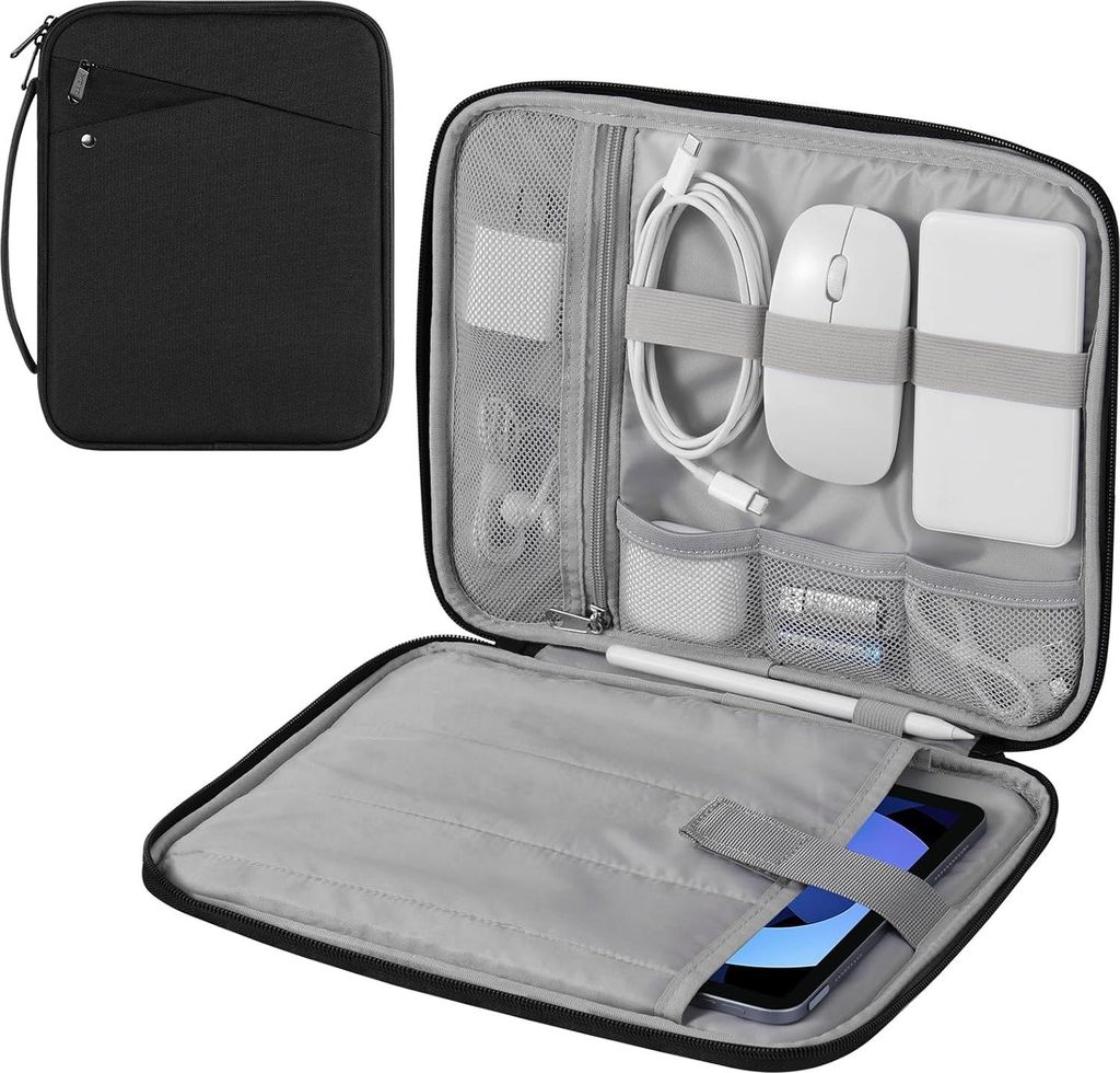 Tablet-Hülle, Tragetasche mit Griff, gepolsterte Schutz-Reisetasche für iPad Air M3 2025, iPad A16 11 Zoll, iPad Pro 11 M4, iPad 10/9/8/7e, Tab S...