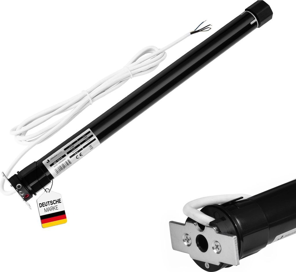 JALOUSIESCOUT Rollladenmotor MK, 10/14 (10 Nm / SW40) leiser Rohrmotor für SW40 & SW60, 10–20 Nm, mechanische Endabschaltung, IP44, wartungsfrei...
