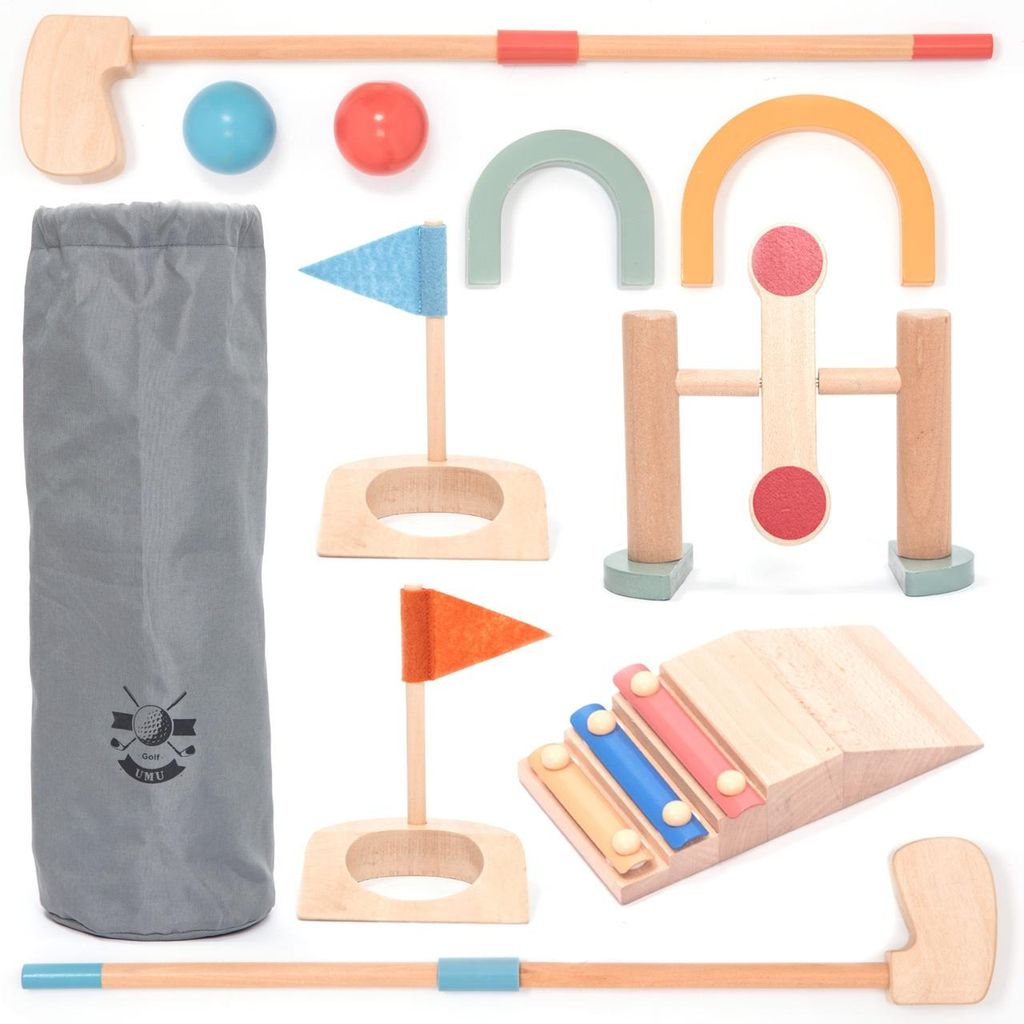 Minigolf Geschicklichkeitsspiel Set für Kinder und Produktbild 