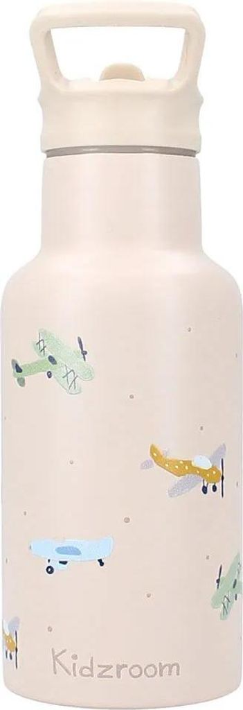 Kidzroom Small Talk Planes Wasserflasche Durchsichtig  Produktbild 