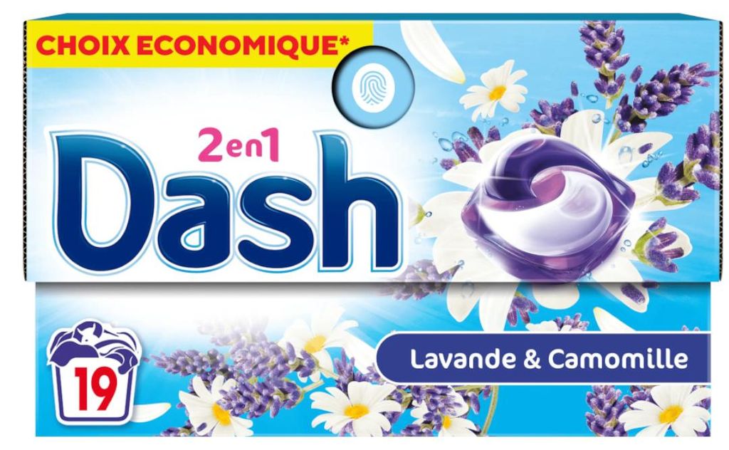 Dash Pods 2-in-1 – 19 Stück à 381,9 g – Lavendel & Kamille Produktbild 