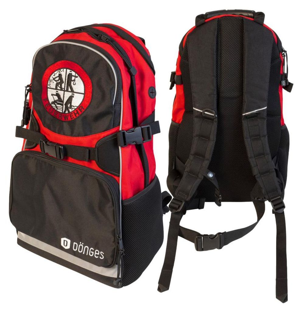 Dönges Feuerwehr-Rucksack mit vielen praktischen Funktionen Produktbild 