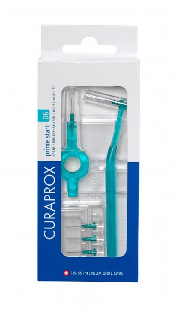 CURAPROX CPS 06 prime START türkis (5 Stück) + UHS 409+UHS 470 Blister
