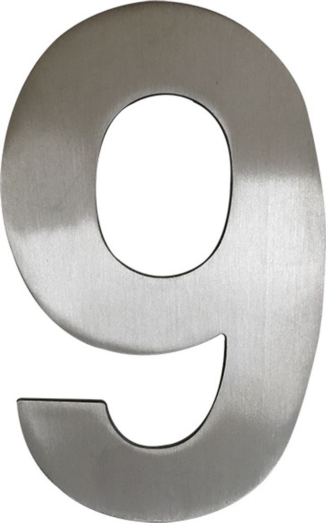 100 mm Edelstahl Hausnummern Edelstahlzahlen Edelstahlnummern - 9